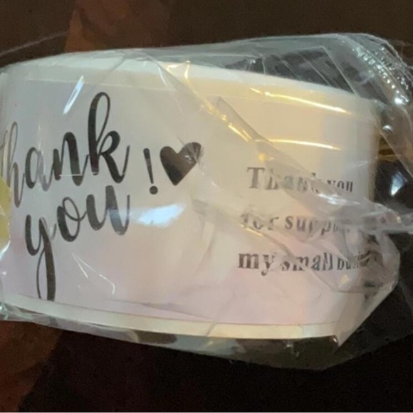 Thank You Cards with Heart Design and stickers - Picture 3 of 4